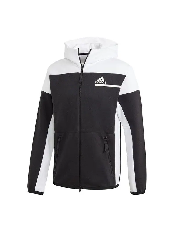 Куртка adidas ZNE FZ hooded Casual Sports Jacket Black — изображение 1 из 4, черный