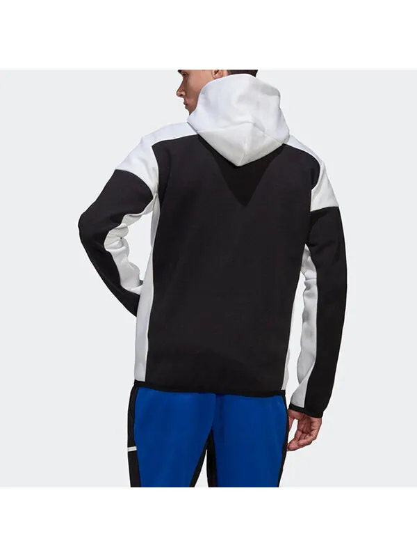Куртка adidas ZNE FZ hooded Casual Sports Jacket Black — изображение 4 из 4, черный