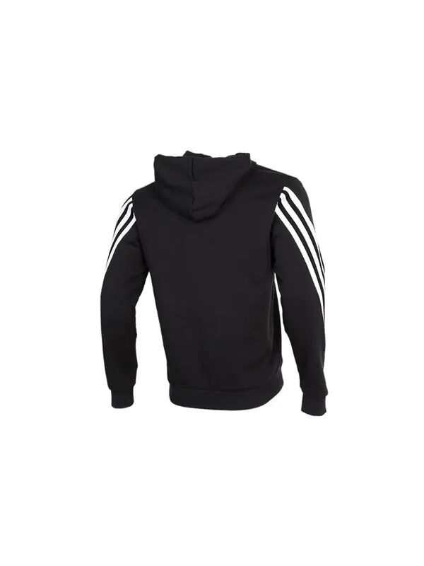 Куртка adidas M 3-Stripes Tape Full-Zip Sweatshirt Black — изображение 2 из 4, черный