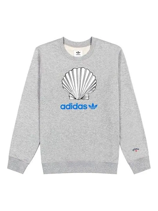Толстовка originals x noah men's shell logo crewneck Adidas — изображение 1 из 4, серый