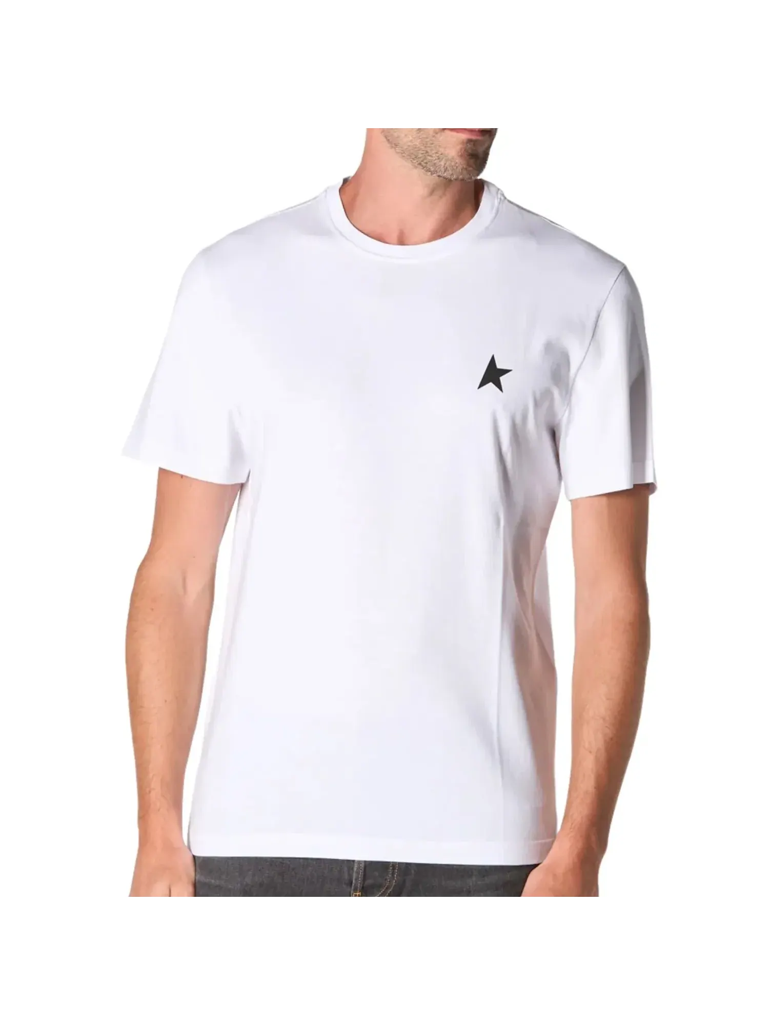Футболка с коротким рукавом Golden Goose, белая, GMP01220-P000593-10364 — изображение 1 из 2, белый