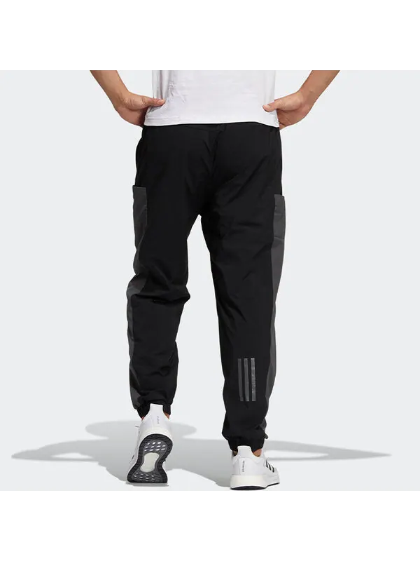 Спортивные штаны adidas Logo Alphabet Printing Colorblock Bundle Feet Sports Pants Black — изображение 3 из 4, черный