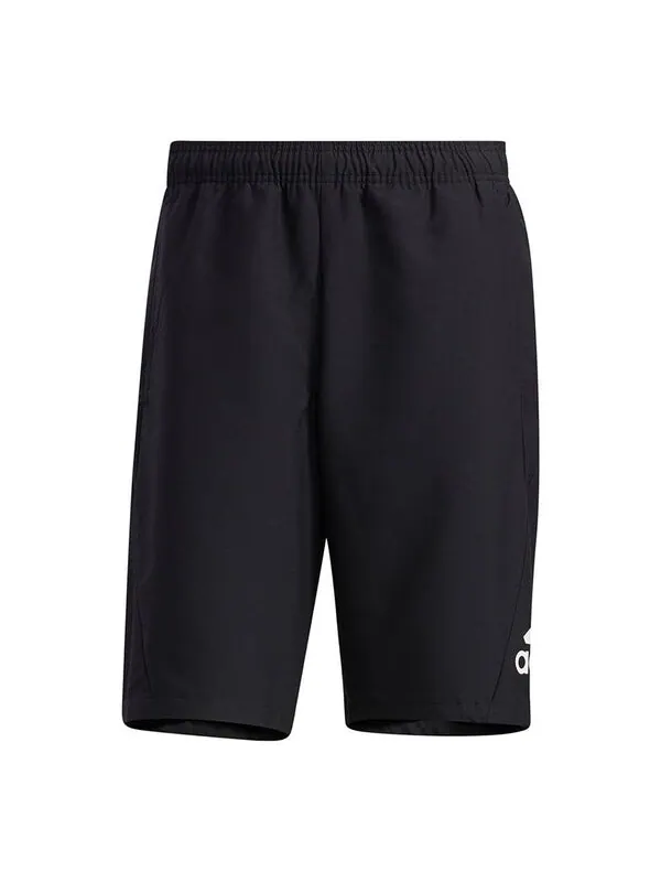 Шорты m mh wov short casual sports breathable alphabet printing shorts black Adidas — изображение 1 из 4, черный
