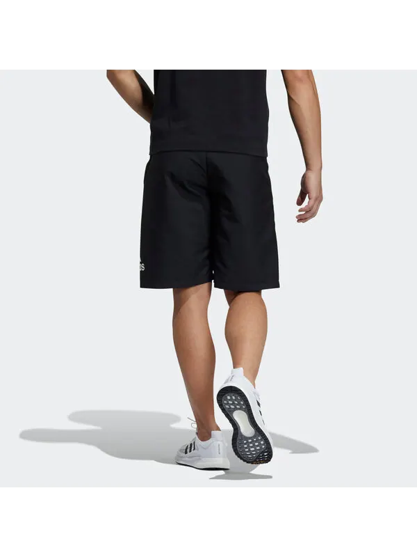 Шорты m mh wov short casual sports breathable alphabet printing shorts black Adidas — изображение 3 из 4, черный