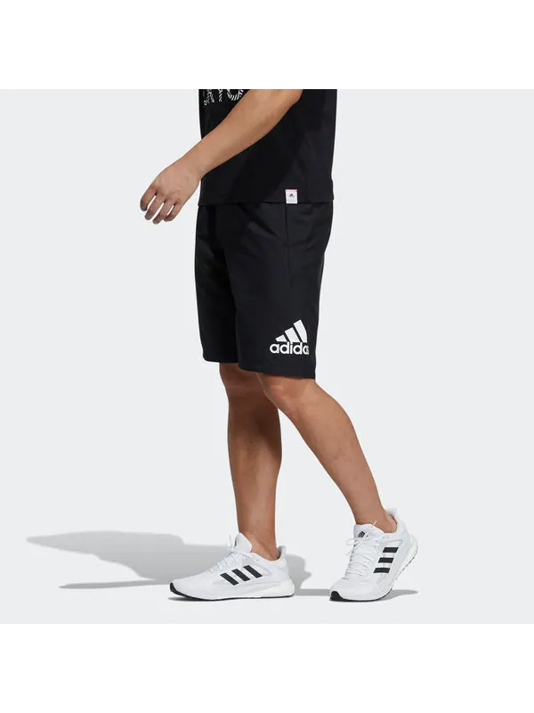 Шорты m mh wov short casual sports breathable alphabet printing shorts black Adidas — изображение 4 из 4, черный
