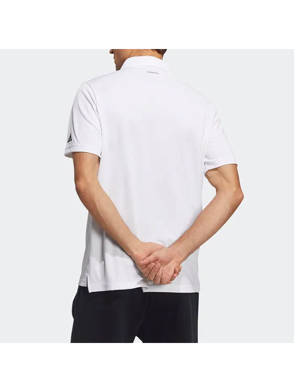 Футболка adidas Solid Color Athleisure Casual Sports Short Sleeve Polo Shirt White — изображение 3 из 3, мульти