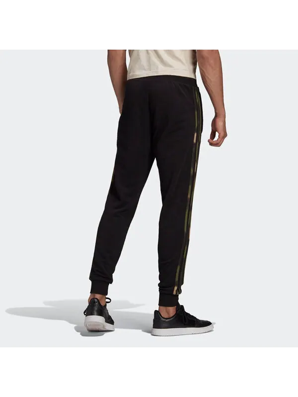 Спортивные штаны adidas originals Camo Sweat Pant Casual Sports Bundle Feet Long Pants Black — изображение 3 из 4, черный