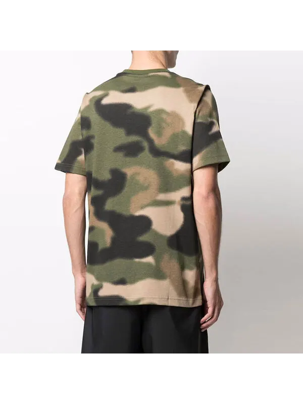 Футболка Men's adidas Casual Breathable Camouflage Sports Short Sleeve Green T-Shirt — изображение 4 из 4, мульти