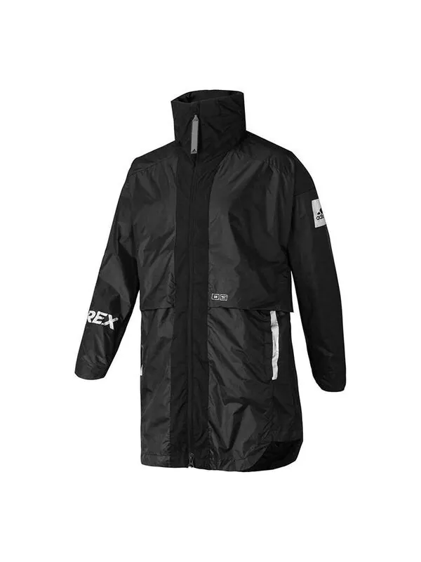 Куртка adidas Myshelter W.r Rico-lee Crossover Outdoor Sports Stand Collar Jacket Black — изображение 1 из 2, черный