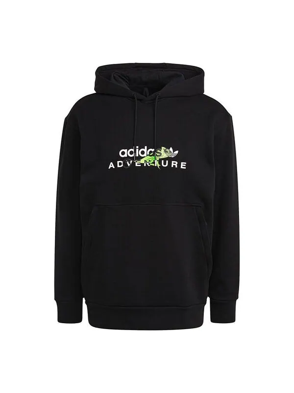Толстовка adidas originals Adv Logo Hoody Athleisure Casual Sports Printing Pattern Black — изображение 1 из 4, черный