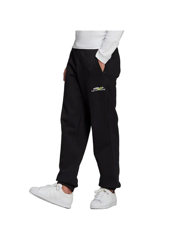 Спортивные штаны adidas originals Running Training Stay Warm Lacing Casual Sports Pants Black — изображение 4 из 4, черный