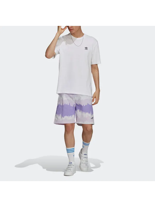 Шорты originals adv aop shorts woven contrasting colors sports purple Adidas — изображение 2 из 4, фиолетовый