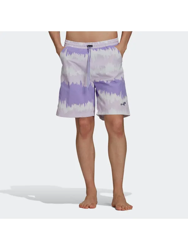 Шорты originals adv aop shorts woven contrasting colors sports purple Adidas — изображение 3 из 4, фиолетовый