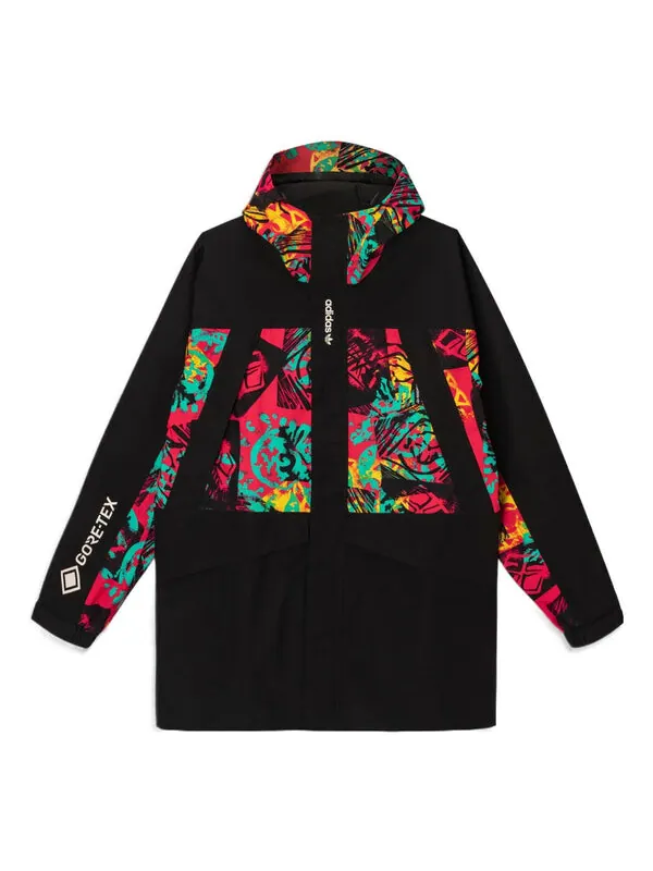 Куртка adidas originals Adventure GORE-TEX Hiking Jacket 'Black Multicolor' — изображение 1 из 2, черный/мульти