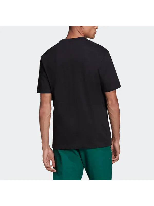 Футболка originals adv mount tee retro pattern sports short sleeve black Adidas — изображение 3 из 4, черный