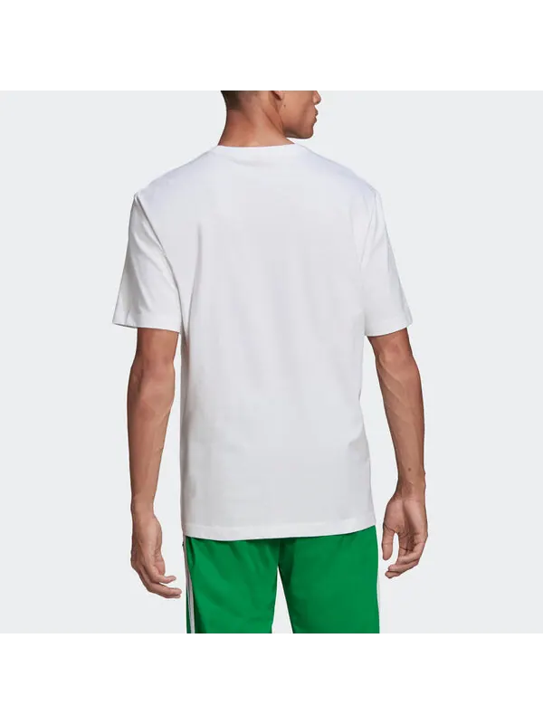 Футболка originals adv mount tee retro pattern sports short sleeve white Adidas — изображение 3 из 4, белый