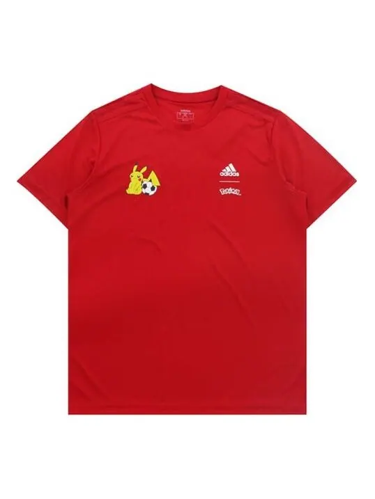 Футболка adidas x Pokmon Crossover Training Sports Short Sleeve Red — изображение 1 из 4, светлый красный