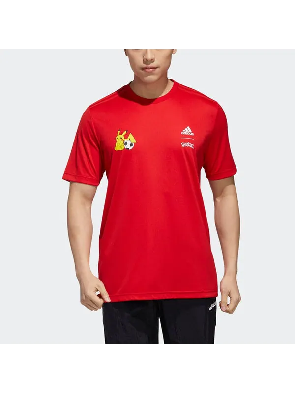 Футболка adidas x Pokmon Crossover Training Sports Short Sleeve Red — изображение 3 из 4, светлый красный