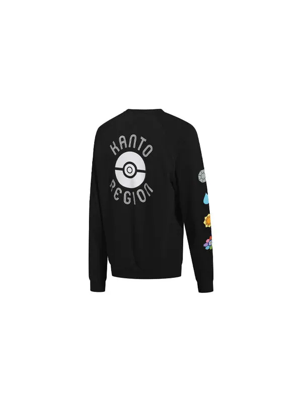 Толстовка x pokemon crossover printing sports training pullover black Adidas — изображение 2 из 4, черный