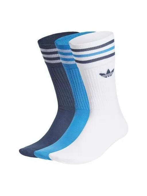 Носки adidas originals Running Casual Sports Mid Tops Socks Couple Style 3 Pairs White / Blue / — изображение 1 из 1, мульти