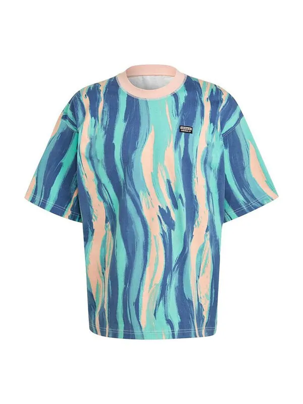 Футболка originals grx dtc tee aop large printing round neck sports short sleeve Adidas — изображение 1 из 4, мульти