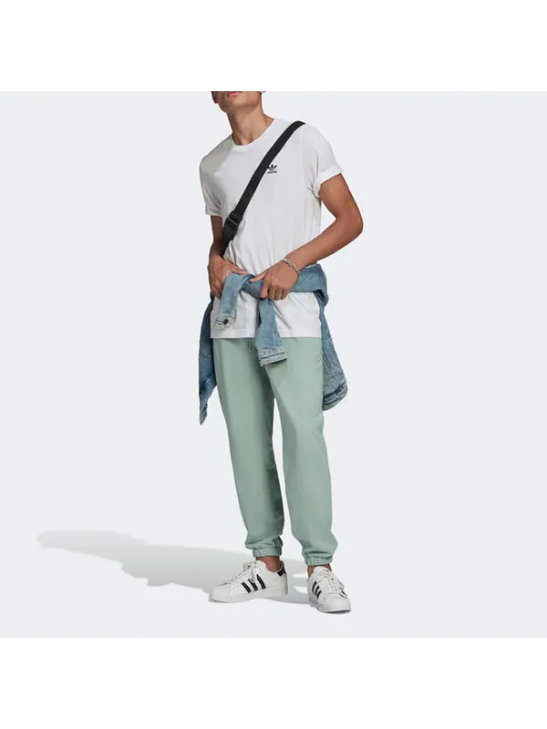 Спортивные штаны adidas originals Casual Loose Bundle Feet Elastic Waistband Sports Pants Green — изображение 2 из 4, зеленый