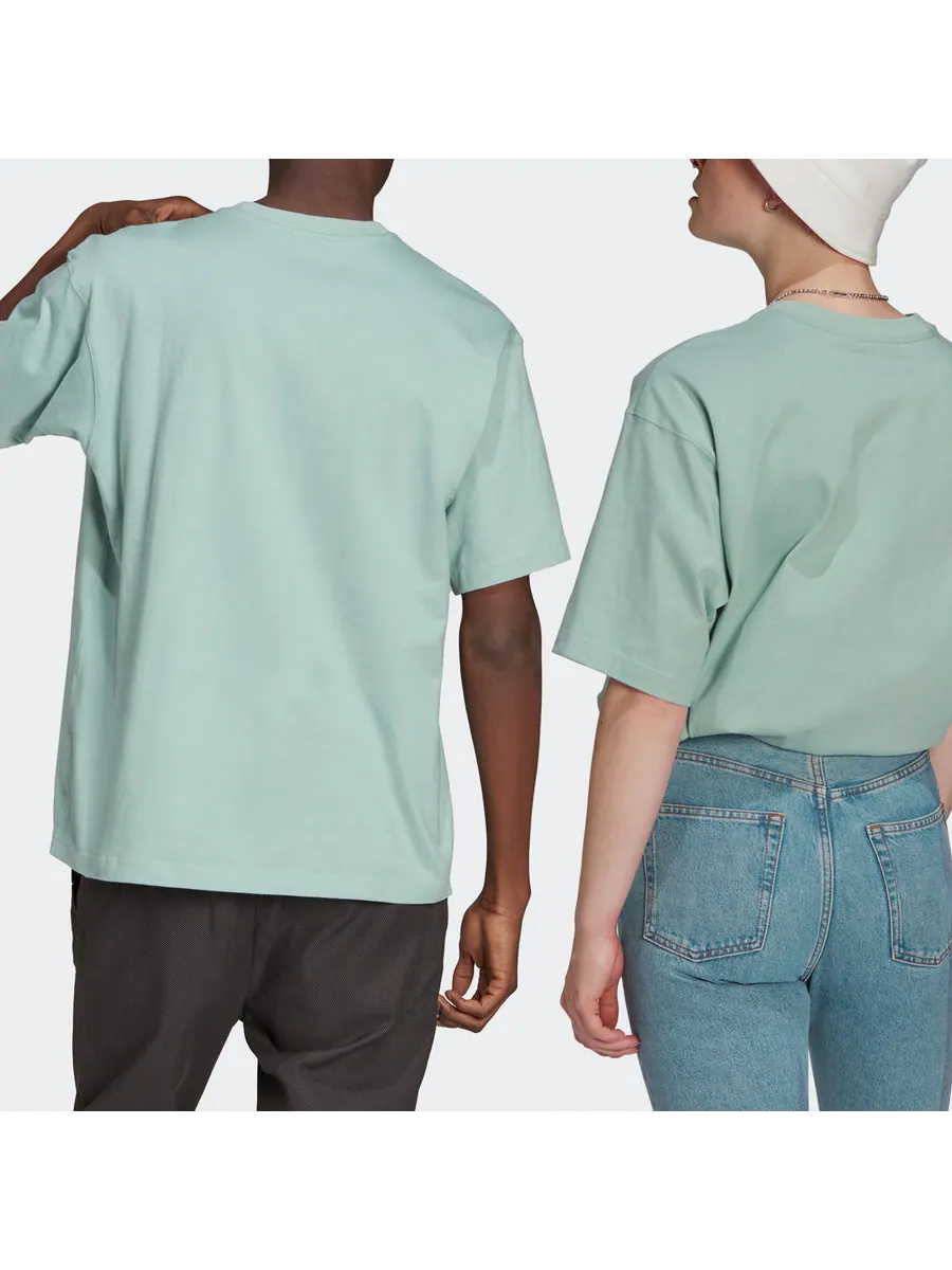 Футболка adidas originals Premium Tee Mini Logo Embroidered Sports Round Neck Short Sleeve Couple Style Green, зеленый