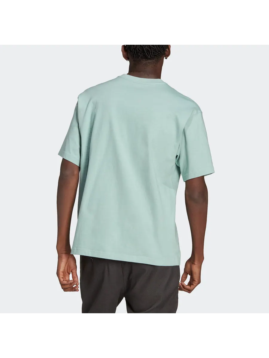 Футболка adidas originals Premium Tee Mini Logo Embroidered Sports Round Neck Short Sleeve Couple Style Green, зеленый