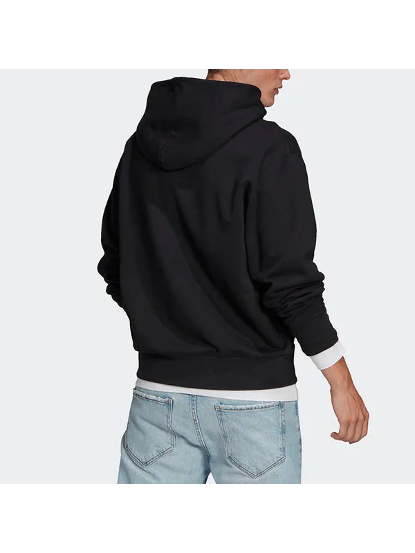 Толстовка adidas originals Premium Hoody Athleisure Hooded Jumper For Men Black — изображение 4 из 4, черный