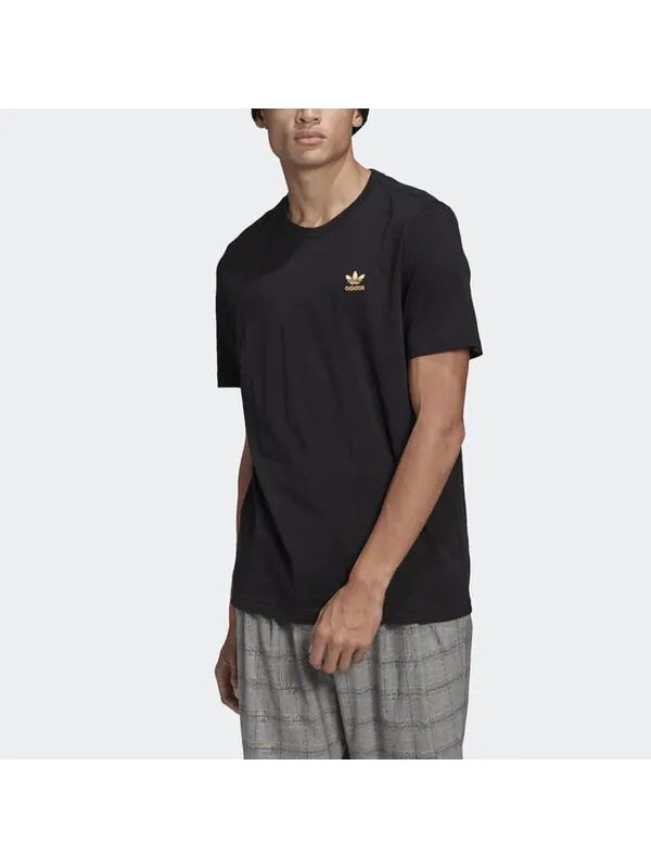 Футболка adidas originals Casual Breathable Sports Round Neck Short Sleeve Black — изображение 3 из 4, черный