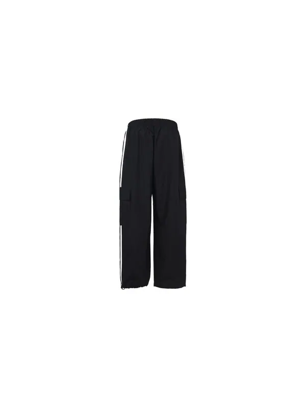 Спортивные штаны adidas originals 3-Stripes Cargo Woven Breathable Running Sports Pants Black — изображение 2 из 4, черный