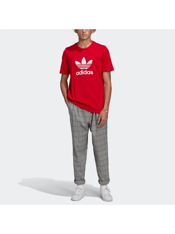 Футболка оригиналы adicolor классика трилистник Adidas — изображение 2 из 4, красный