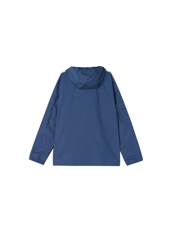 Куртка adidas originals 3-stripes Wb Fz Woven Hooded Jacket Blue — изображение 2 из 4, синий