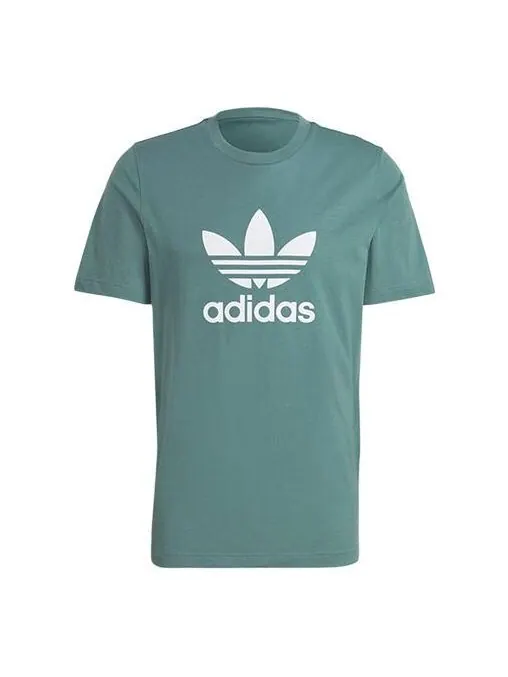 Футболка оригиналы adicolor классика трилистник Adidas — изображение 1 из 4, зеленый