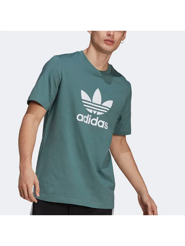 Футболка оригиналы adicolor классика трилистник Adidas — изображение 2 из 4, зеленый