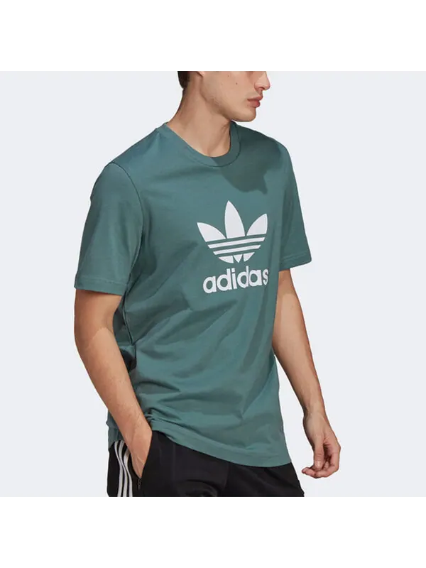 Футболка оригиналы adicolor классика трилистник Adidas — изображение 4 из 4, зеленый