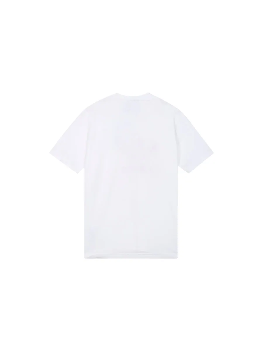 Футболка adidas originals Trefoil Logo Printing Sports Round Neck Short Sleeve White — изображение 2 из 5, белый