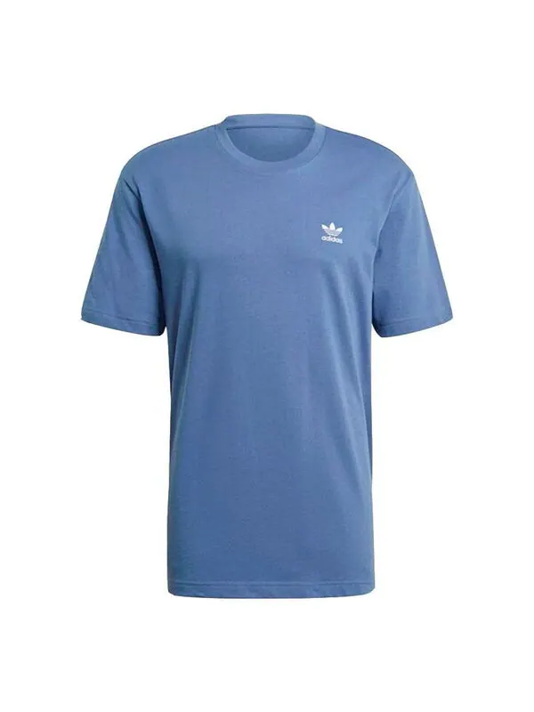 Футболка originals logo printing sports breathable short sleeve royal blue Adidas — изображение 1 из 4, синий