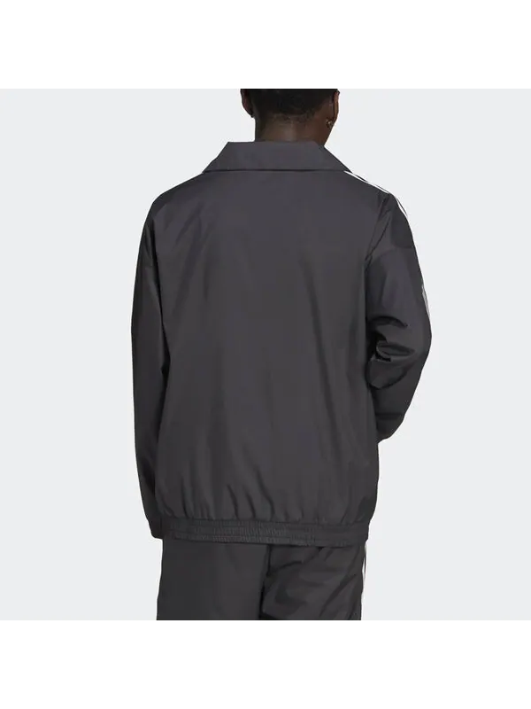 Куртка Adidas Adicolor 3D Trefoil 3-Stripes Track Jacket 'Black White' — изображение 3 из 4, черный