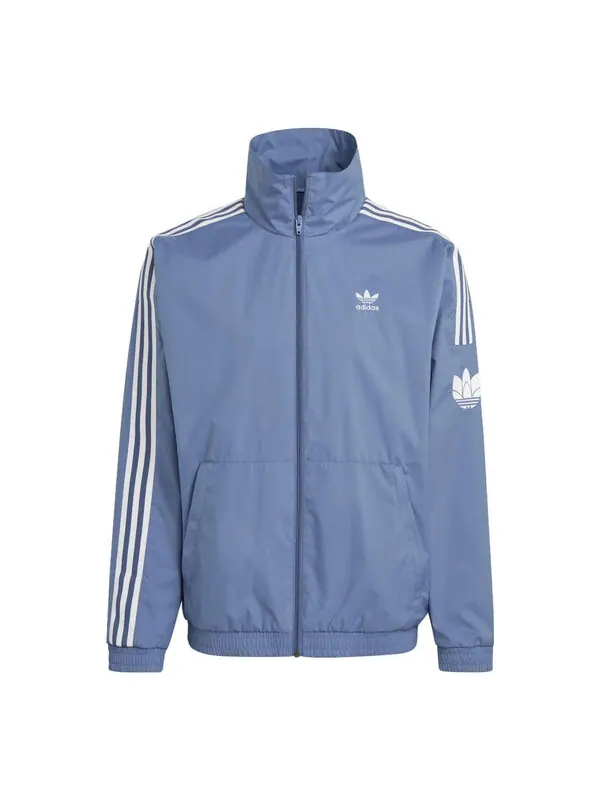 Куртка adicolor 3d трилистник 3 полоски спортивная куртка Adidas — изображение 1 из 2, синий/белый