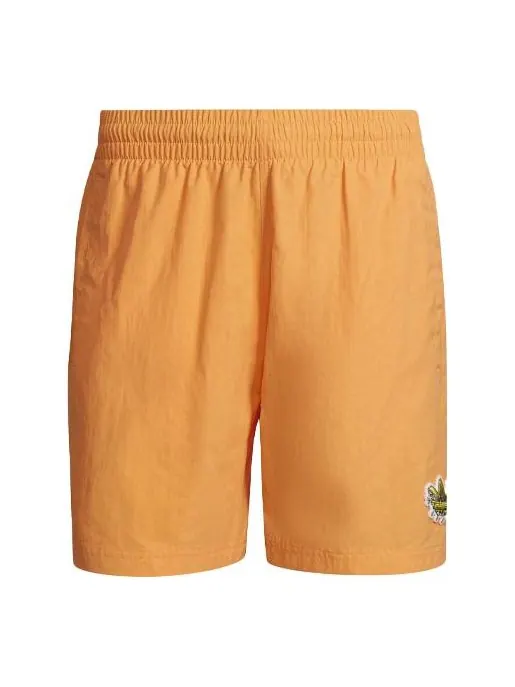 Шорты originals fruit shorts logo pattern casual sports orange yellow Adidas — изображение 1 из 4, желтый