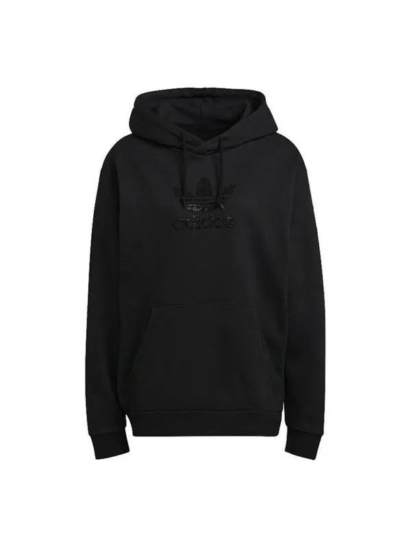 Толстовка Men's adidas originals Tref Rhinest Hd Studded Logo Sports Pullover Black — изображение 1 из 4, мульти