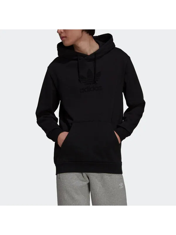 Толстовка Men's adidas originals Tref Rhinest Hd Studded Logo Sports Pullover Black — изображение 2 из 4, мульти
