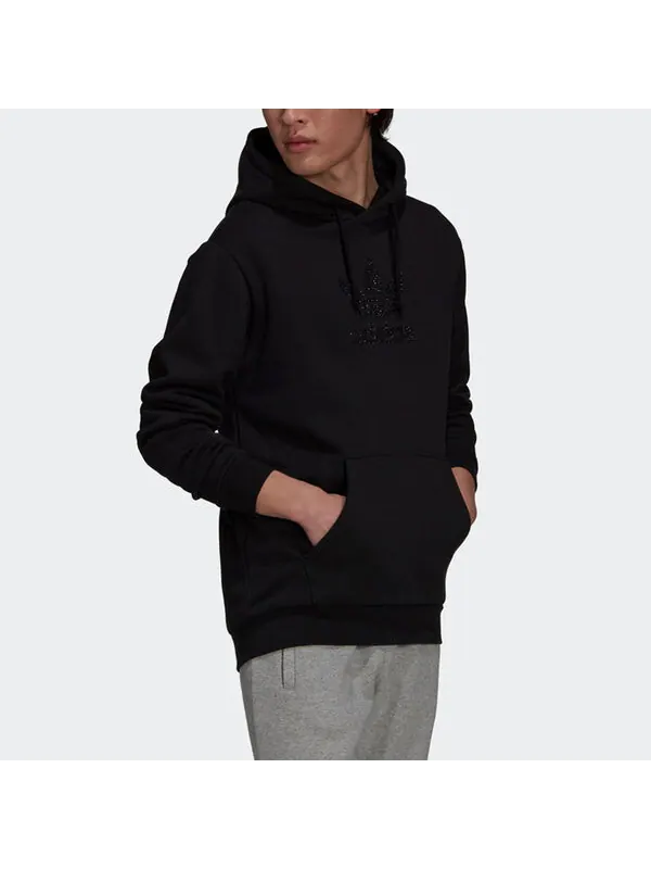 Толстовка Men's adidas originals Tref Rhinest Hd Studded Logo Sports Pullover Black — изображение 4 из 4, мульти