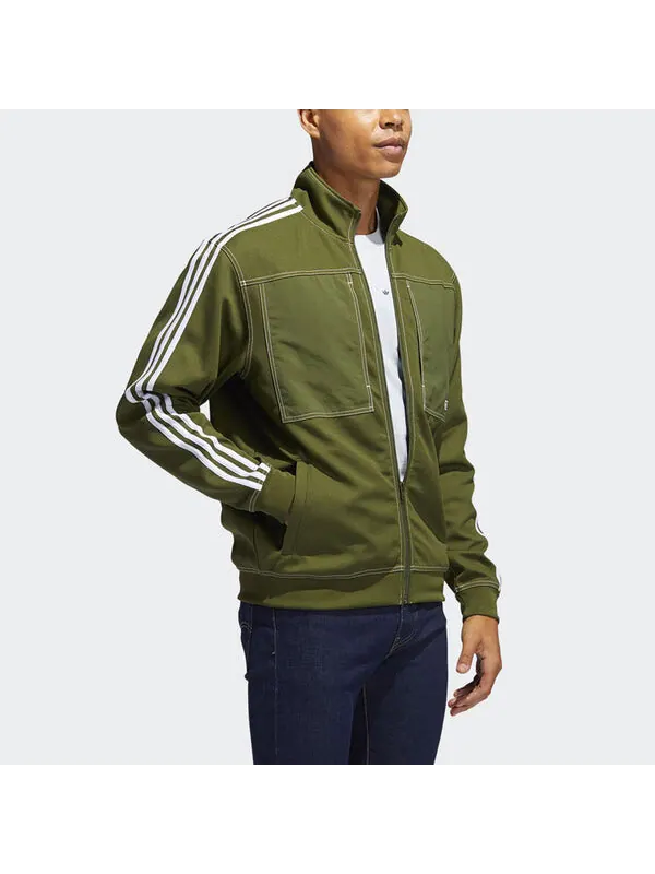 Куртка adidas originals Ww Tt Track Jacket Men's Wild Pine — изображение 4 из 4, зеленый