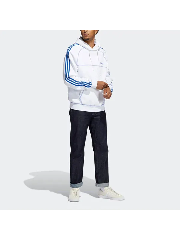 Толстовка adidas originals Cntrst Stitch H Casual Sports White — изображение 2 из 4, белый