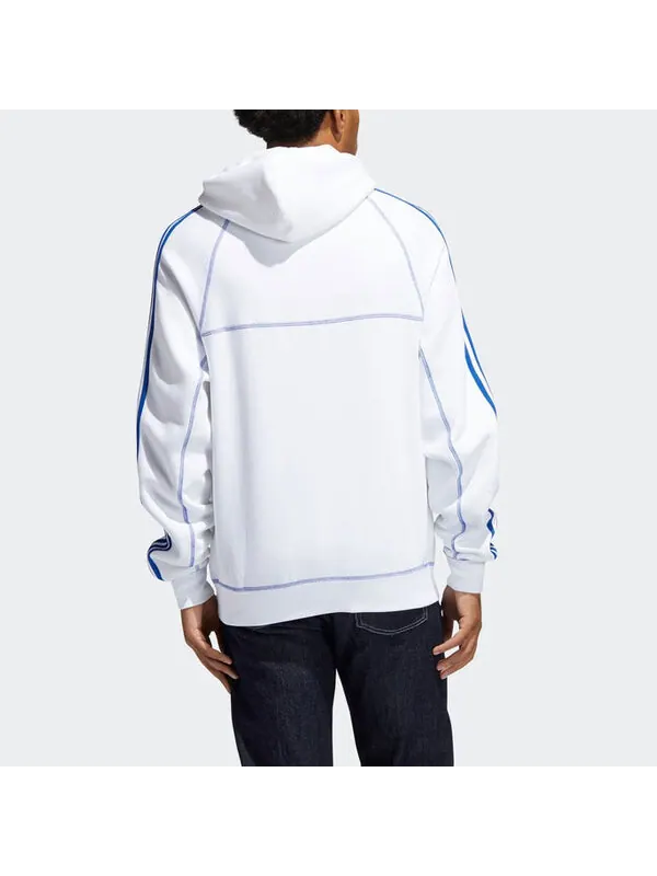 Толстовка adidas originals Cntrst Stitch H Casual Sports White — изображение 4 из 4, белый