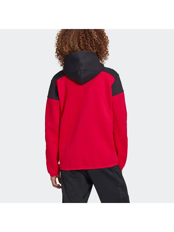 Куртка adidas Manchester United 20-21 Season Soccer/Football Sports Jacket Red — изображение 4 из 4, красный