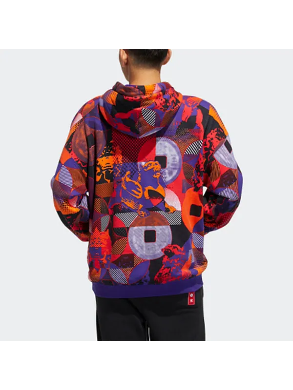 Толстовка men's originals series cny casual sports hooded pullover purple Adidas — изображение 4 из 4, фиолетовый