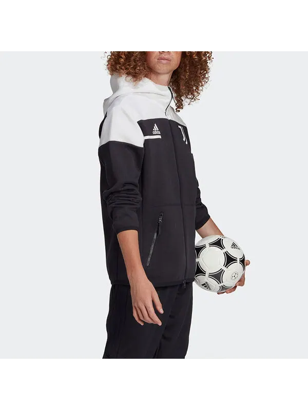 Куртка adidas Juve Zne 20-21 Season Juventus Soccer/Football Sports Jacket Black — изображение 4 из 4, черный